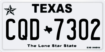 TX license plate CQD7302