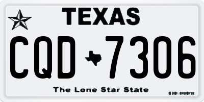 TX license plate CQD7306