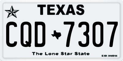 TX license plate CQD7307