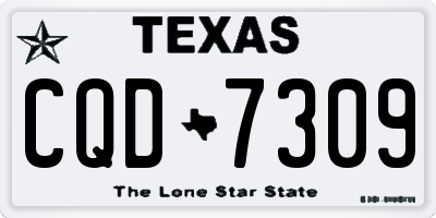 TX license plate CQD7309