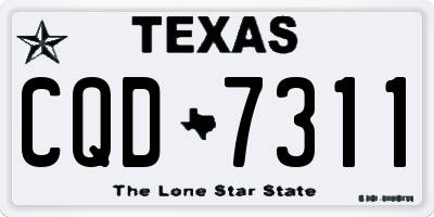 TX license plate CQD7311