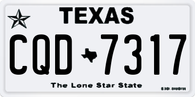 TX license plate CQD7317