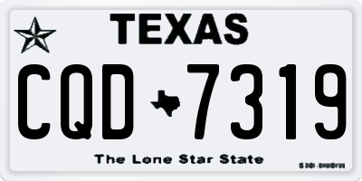 TX license plate CQD7319