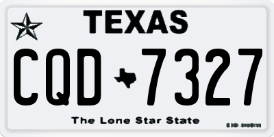 TX license plate CQD7327