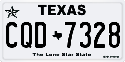 TX license plate CQD7328