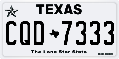 TX license plate CQD7333