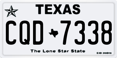 TX license plate CQD7338