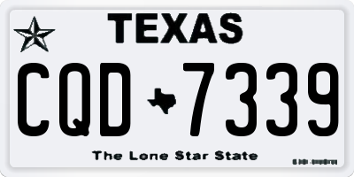 TX license plate CQD7339