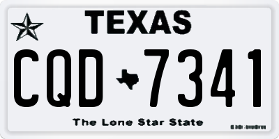 TX license plate CQD7341