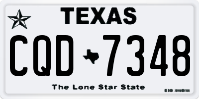 TX license plate CQD7348
