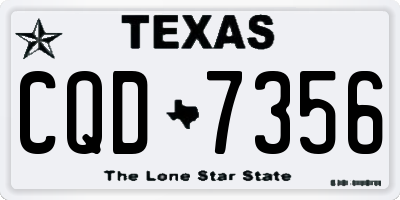TX license plate CQD7356