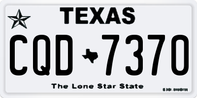 TX license plate CQD7370