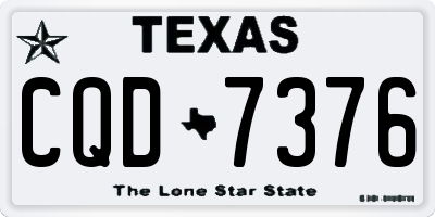 TX license plate CQD7376