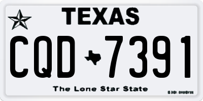 TX license plate CQD7391