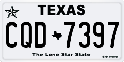 TX license plate CQD7397