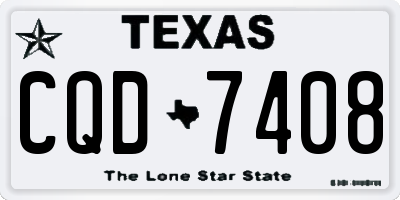 TX license plate CQD7408