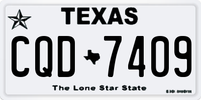 TX license plate CQD7409