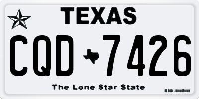 TX license plate CQD7426