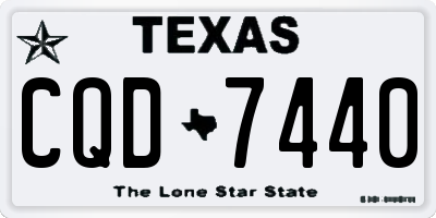 TX license plate CQD7440