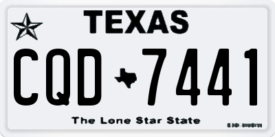TX license plate CQD7441