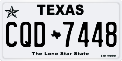 TX license plate CQD7448