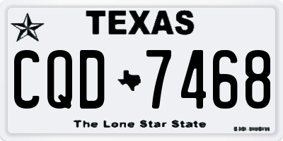 TX license plate CQD7468