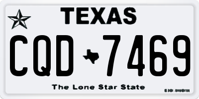 TX license plate CQD7469