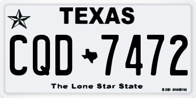 TX license plate CQD7472