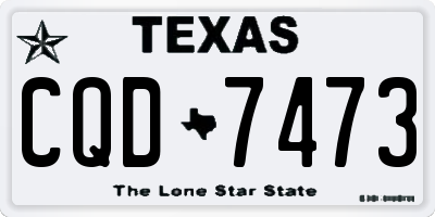TX license plate CQD7473