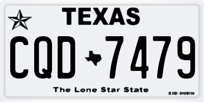 TX license plate CQD7479