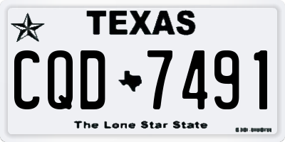 TX license plate CQD7491