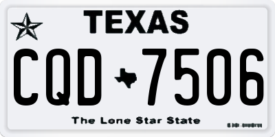 TX license plate CQD7506