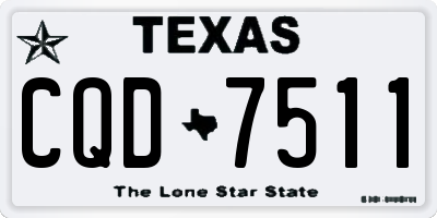 TX license plate CQD7511