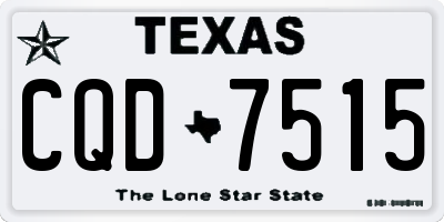 TX license plate CQD7515