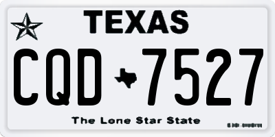 TX license plate CQD7527