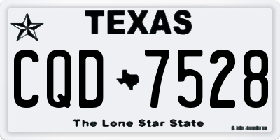 TX license plate CQD7528