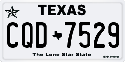 TX license plate CQD7529