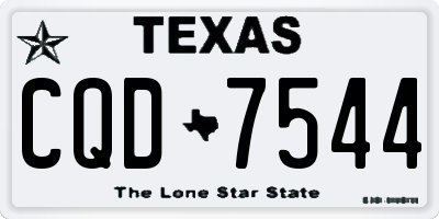 TX license plate CQD7544