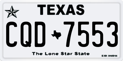 TX license plate CQD7553