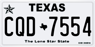 TX license plate CQD7554