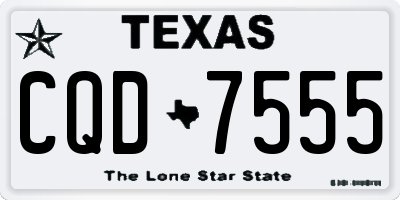TX license plate CQD7555