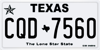 TX license plate CQD7560