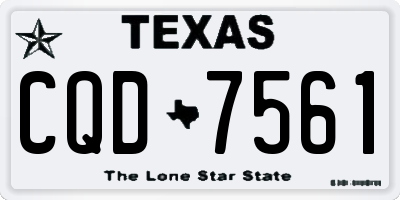 TX license plate CQD7561