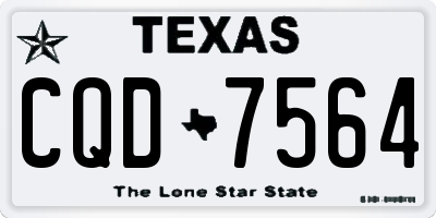 TX license plate CQD7564