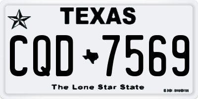 TX license plate CQD7569