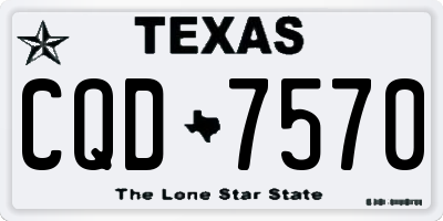 TX license plate CQD7570