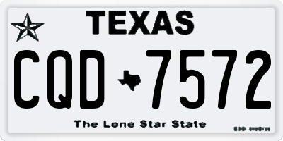 TX license plate CQD7572