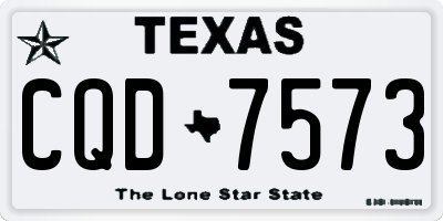TX license plate CQD7573