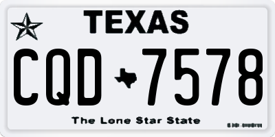 TX license plate CQD7578