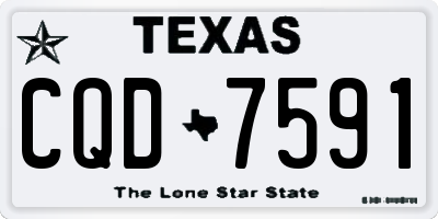 TX license plate CQD7591